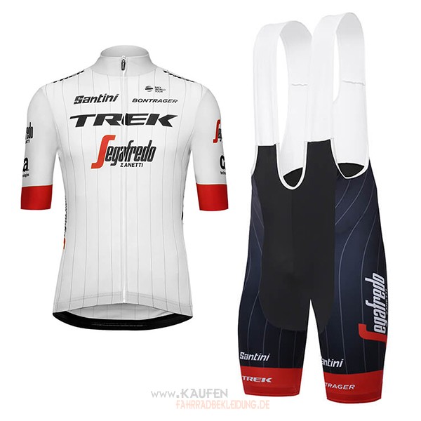 Trek Segafredo Langarmtrikot 2018 und Lange Tragerhose Tour de France Wei Rot